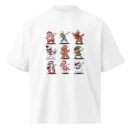 Unisex organic oversized high neck t-shirt