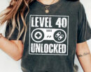level 40 unlocked birthday shirt