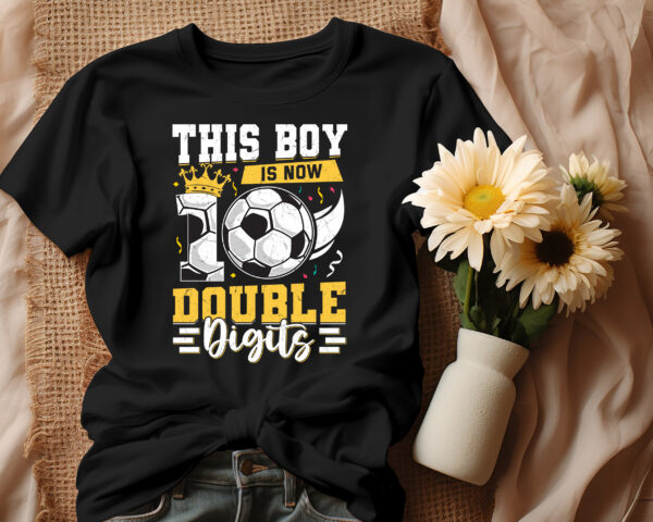 10th Birthday Soccer Shirt for Boys - Image 2