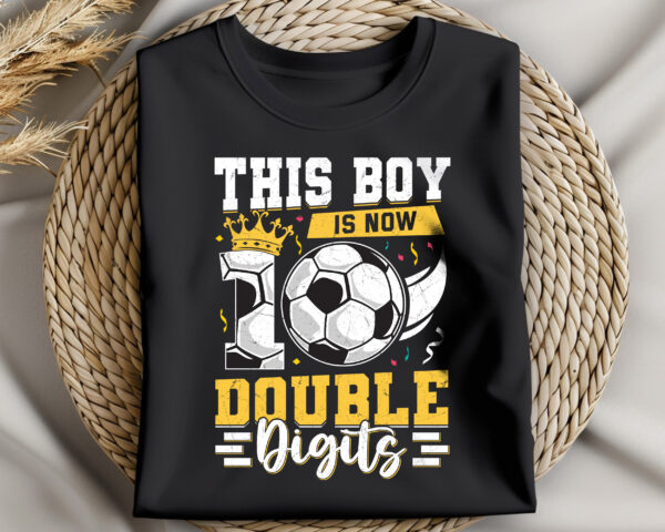 10th Birthday Soccer Shirt for Boys
