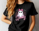 Spooky Ghost Halloween Women’s Relaxed T-Shirt – Cute Casual Tee