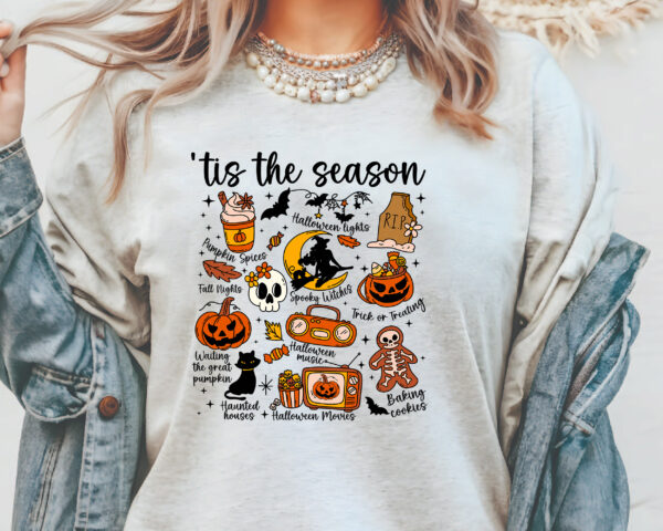 Cute Spooky Season Fall Tee for Women