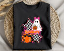 Spooky Ghost Cat Halloween Shirt